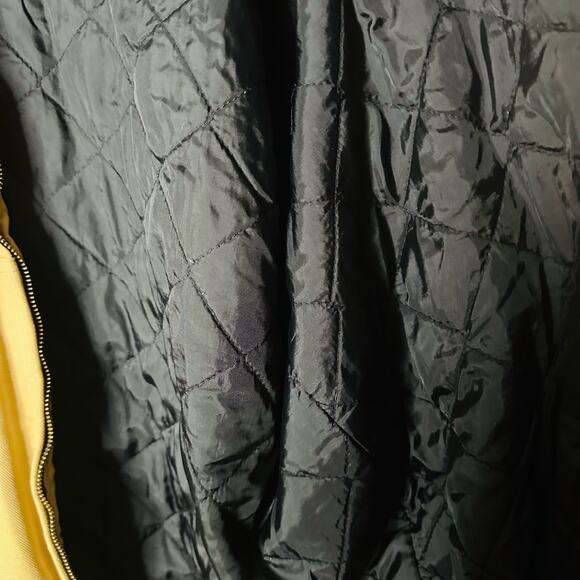 CARHARTT Brown Canvas Hooded Black Quilted Lining Bomber Work Jacket Size XL - Picture 11 of 11